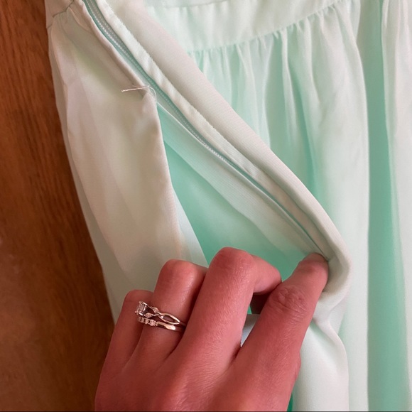 Mint green summer dress - Picture 3 of 4
